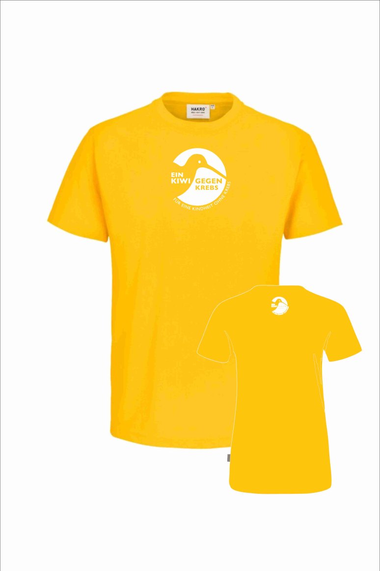 Ein Kiwi gegen Krebs T-Shirt, Logo: groß/klein